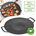 Plita rotunda coreeana pentru gratar 32 cm - imagine 5