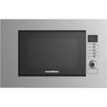 Cuptor cu microunde incorporabil HAUSBERG HB-8065IN, 20 litri, Putere: 230V, 50Hz, 700W, 900W putere grill, 1200W putere de intrare, 6 nivele de putere, 8 programe automate, control mecanic, decongelare, timer, sistem blocare copii, argintiu