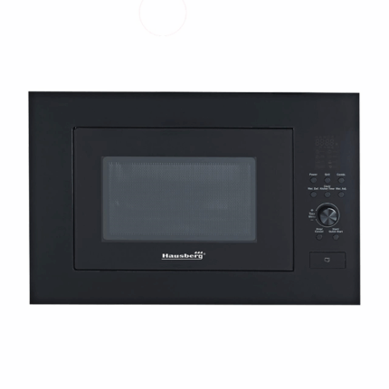 Cuptor cu microunde incorporabil Hausberg HB-8070IN, 25 l, Putere nominală de ieșire a cuptorului cu microunde: 900W, putere de intrare: 1400W, putere grătar: 1000W, Grill, Control digital, Argintiu/Negaru