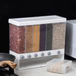 Dozator pentru 6 tipuri de cereale, paste fainoase, dulciuri, seminte, ideal pentru bucatarie, 10L - imagine 3