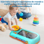 Jucarie Interactiva volan de condus cu circuit curse, sunete si functii, alimentare USB, pentru Copii 3-6 Ani - imagine 3