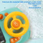 Jucarie Interactiva volan de condus cu circuit curse, sunete si functii, alimentare USB, pentru Copii 3-6 Ani - imagine 6