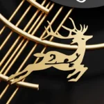 Ceas elegant de perete, cu design modern si elemente nautice, mecanism silentios si finisaj metalic elegant - imagine 16