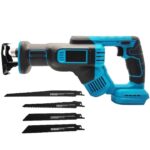 Fierastrau tip sabie cu 2 acumulatori 48V 8Ah, Okboons, 3000 rpm, 4 panze incluse, trusa transport - imagine 2
