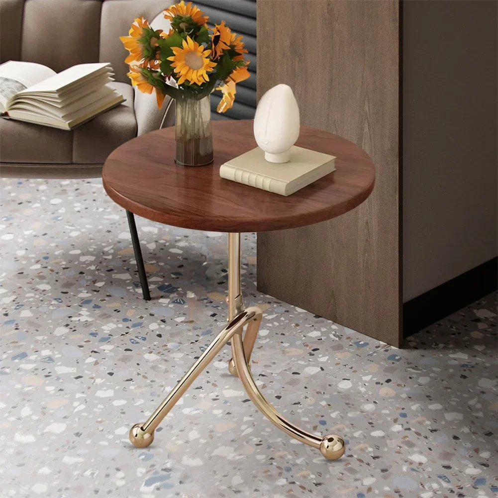 descărcare - 2026-01-31T235336.407 Masuta laterala moderna cu blat rotund si picioare metalice cromate – Design elegant pentru living 40 x 40 x 51 cm - imagine 3