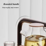 Masa rotunda de cafea pentru living, design nordic 40 x 40 x 65cm - imagine 7