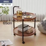 Masa rotunda de cafea pentru living, design nordic 40 x 40 x 65cm - imagine 4