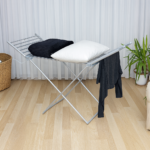 Uscator de rufe electric, suprafata 12m, inaltime ajustabila, aluminiu inoxidabil, pliabil, 230W - imagine 3