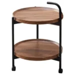 Masa rotunda de cafea pentru living, design nordic 40 x 40 x 65cm - imagine 5
