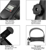 Mini bicicleta de exercitii pliabila cu ecran LCD, pentru brate si picioare, reglare rezistenta si design compact - imagine 3