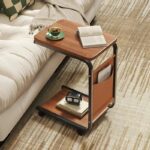 Masa de colt multifunctionala cu raft pentru carti, design modern si practic - imagine 2