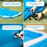 Piscina gonflabila Krafner Germany® 201x150x50 cm, family pool XL ideala pentru copii 3+ si adulti, perfecta pentru curte, gradina sau interior, cu podea moale, usor de montat si curatat. - imagine 4