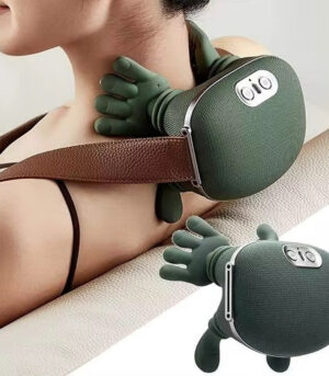 Aparat Masaj Cervical Multifunctional, 4D, 3 Intensitati, 2 Trepte Caldura 40/45°C, Wireless, Autonomie 70 min