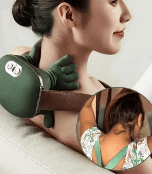 Aparat Masaj Cervical Multifunctional, 4D, 3 Intensitati, 2 Trepte Caldura 40/45°C, Wireless, Autonomie 70 min