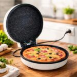 Aparat pentru preparat Pizza, 1600 W, diametru 30 cm, alb