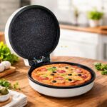Aparat pentru preparat Pizza, 1600 W, diametru 30 cm, alb - imagine 3