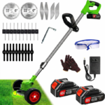 Set Motocoasa, Foarfeca, MiniDrujba cu 6 Acumulatori 48V, 3 Incarcatoa - imagine 2