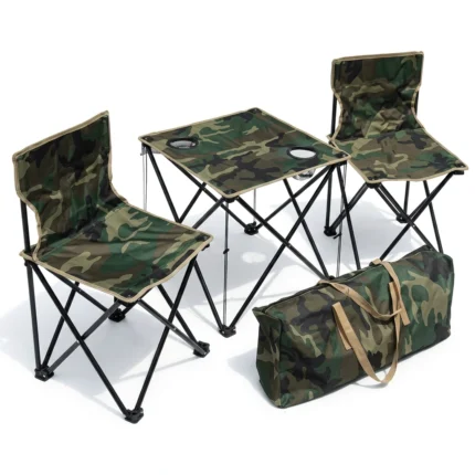 Set masa si scaune pliabile pentru camping, picnic sau plaja